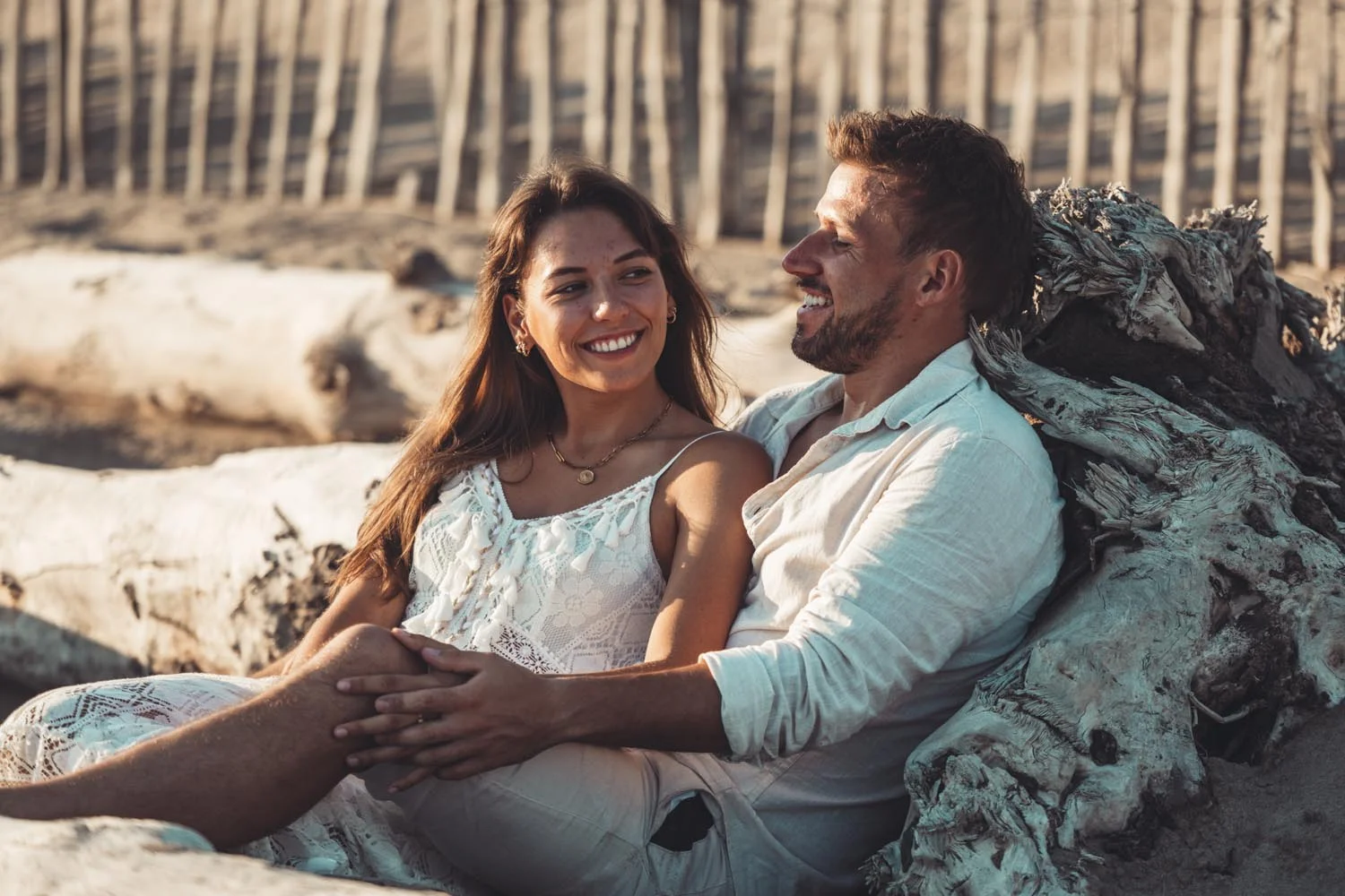 Montpellier shooting plage duo couple
