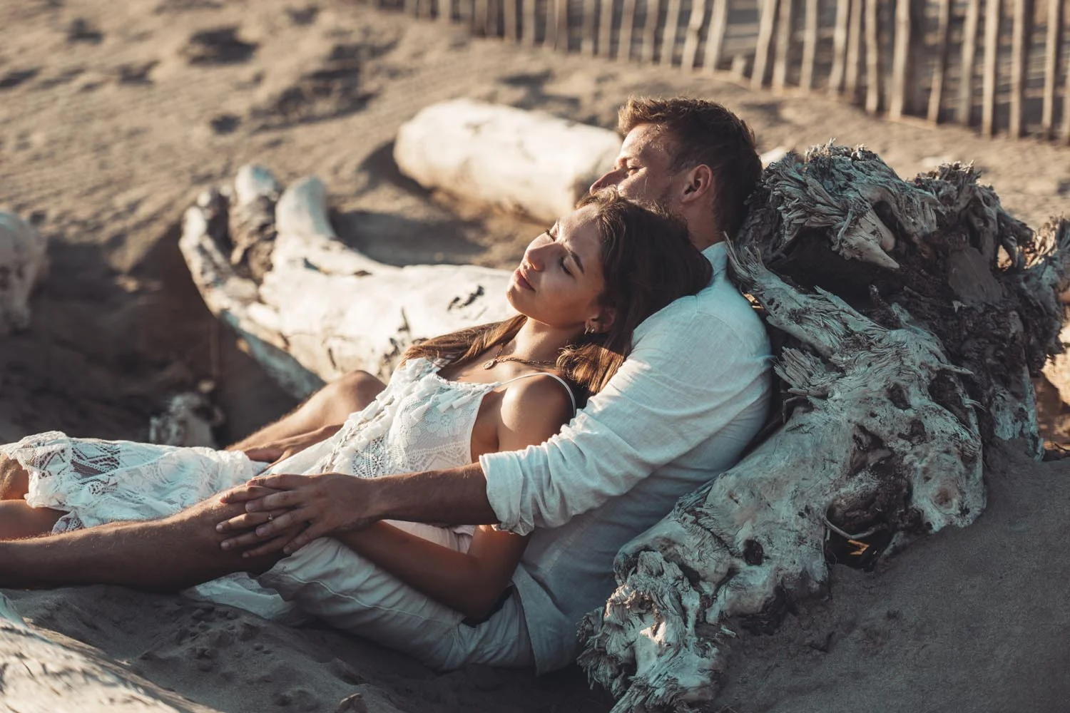 Photographe plage couple duo